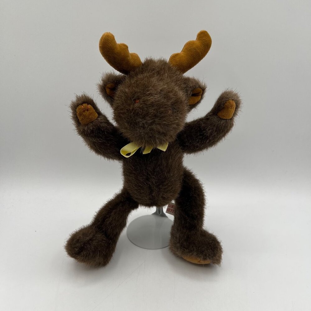 Vintage 1992 Mary Meyer Moose 9” Stuffed Plush Animal